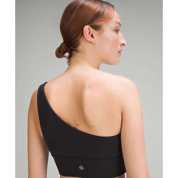 (4) $58 NWT Lululemon Align Asymmetrical Bra *Light Support, A/B Cup Black - Picture 4 of 6